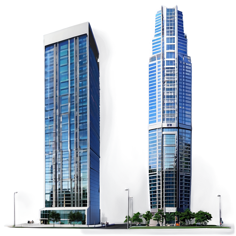 Skyscraper With Public Plaza Png 05212024 PNG image