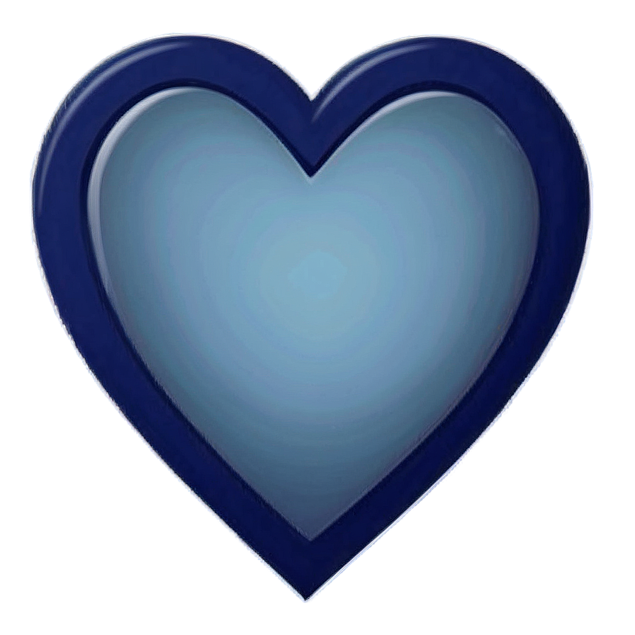 Slate Blue Heart Icon Png 15 PNG image