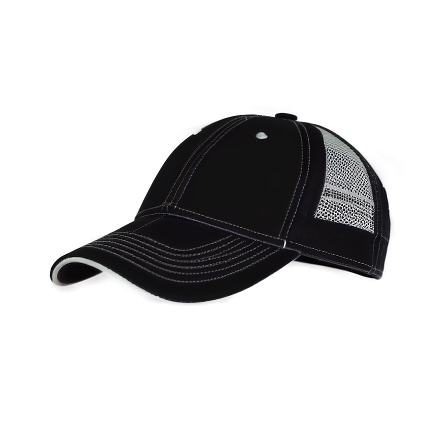 Sleek Black Baseball Cap Png Awj PNG image