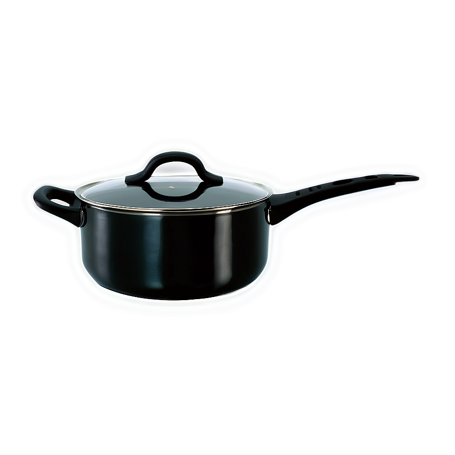 Sleek Black Cooking Pot Png 06122024 PNG image