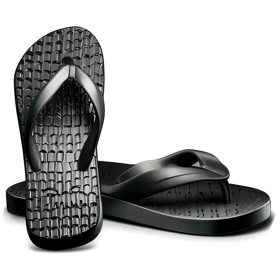 Sleek Black Flip Flop Png Yxs PNG image