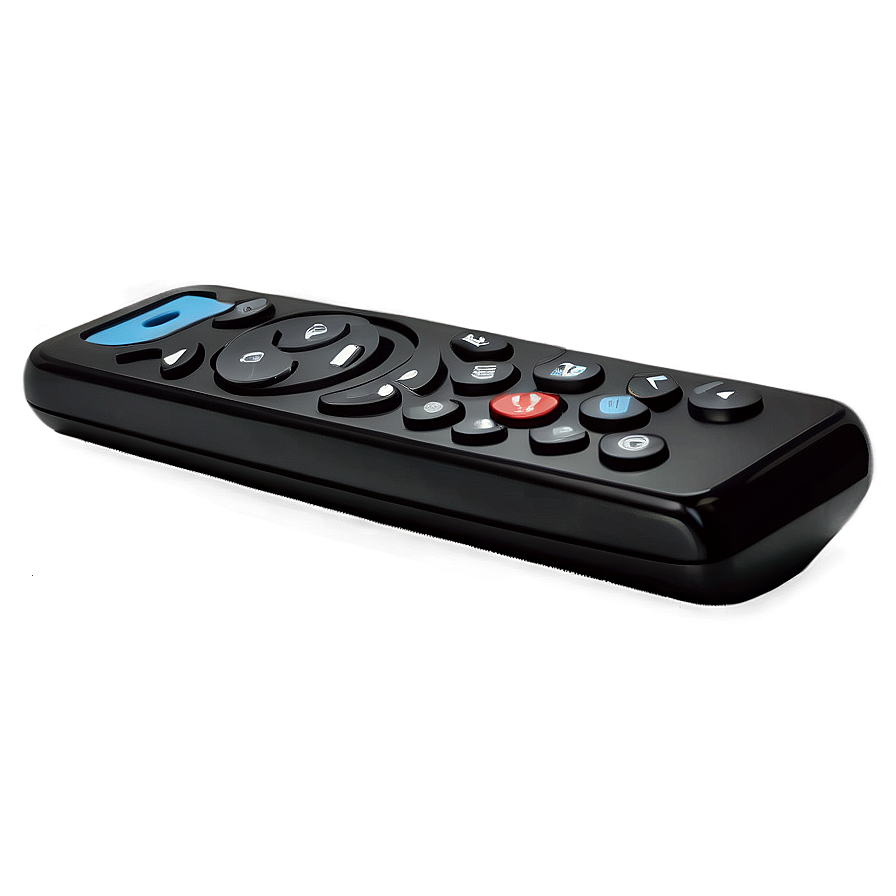 Sleek Black Tv Remote Png 06122024 PNG image