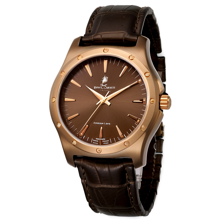 Sleek Bronze Watch Png 9 PNG image