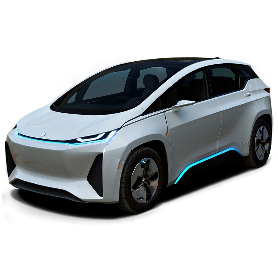 Sleek City Electric Car Png 06262024 PNG image