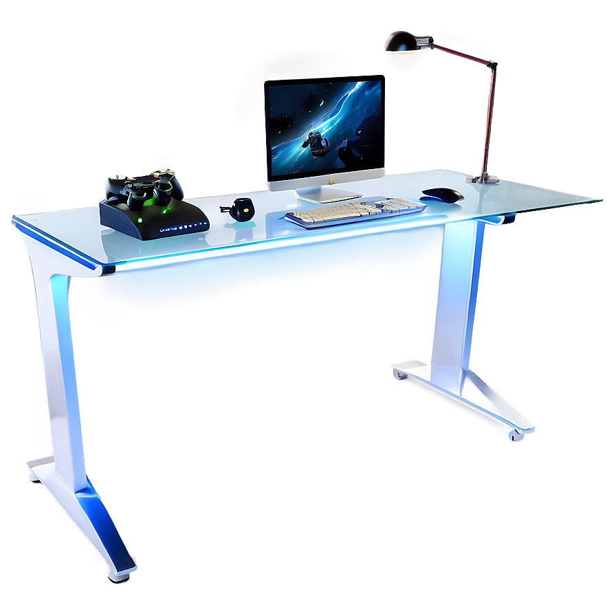 Sleek Gaming Desk Png 2 PNG image