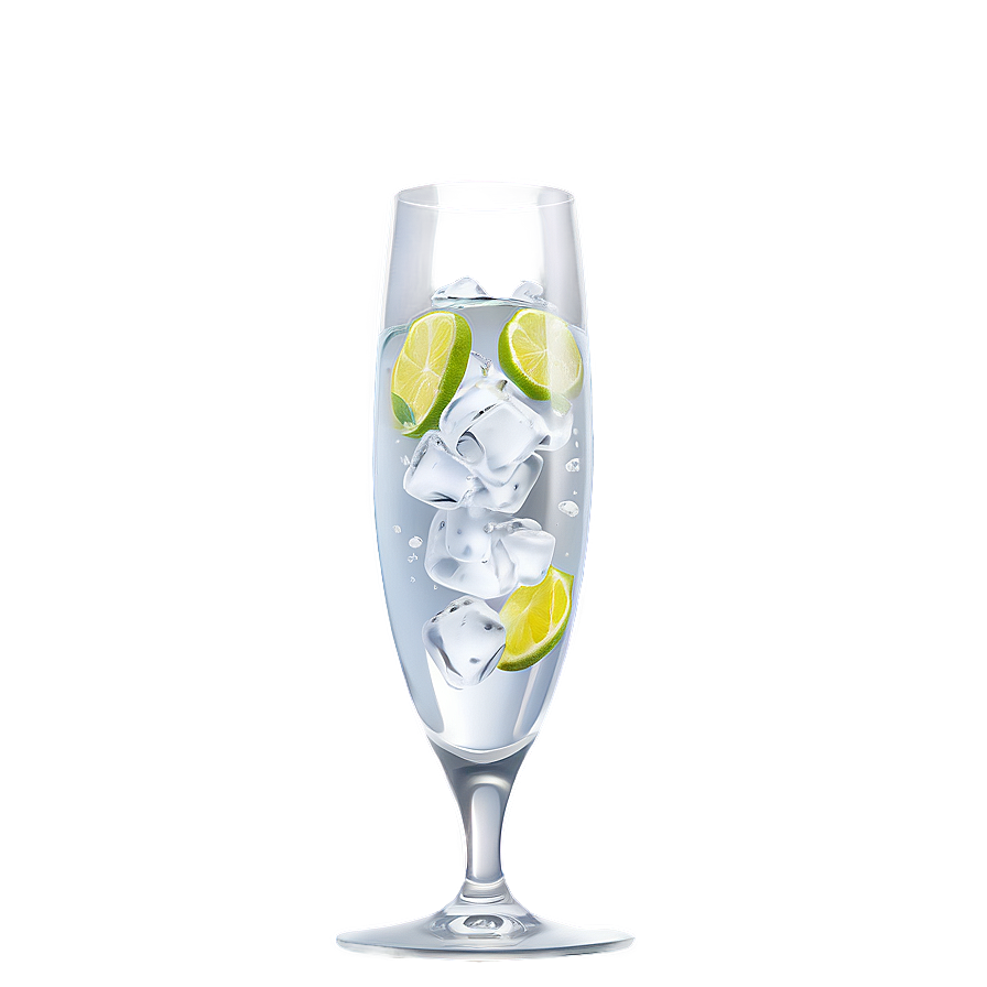 Sleek Gin Tonic Glass Png Glg PNG image