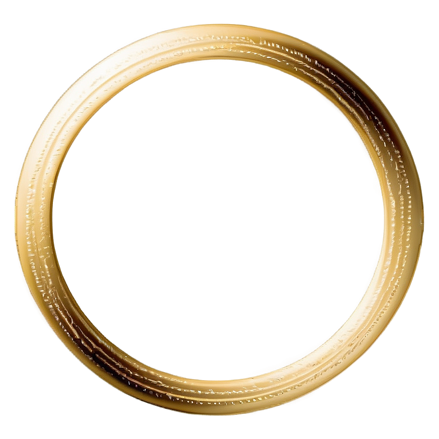 Sleek Gold Circle Frame Png Hrw78 PNG image