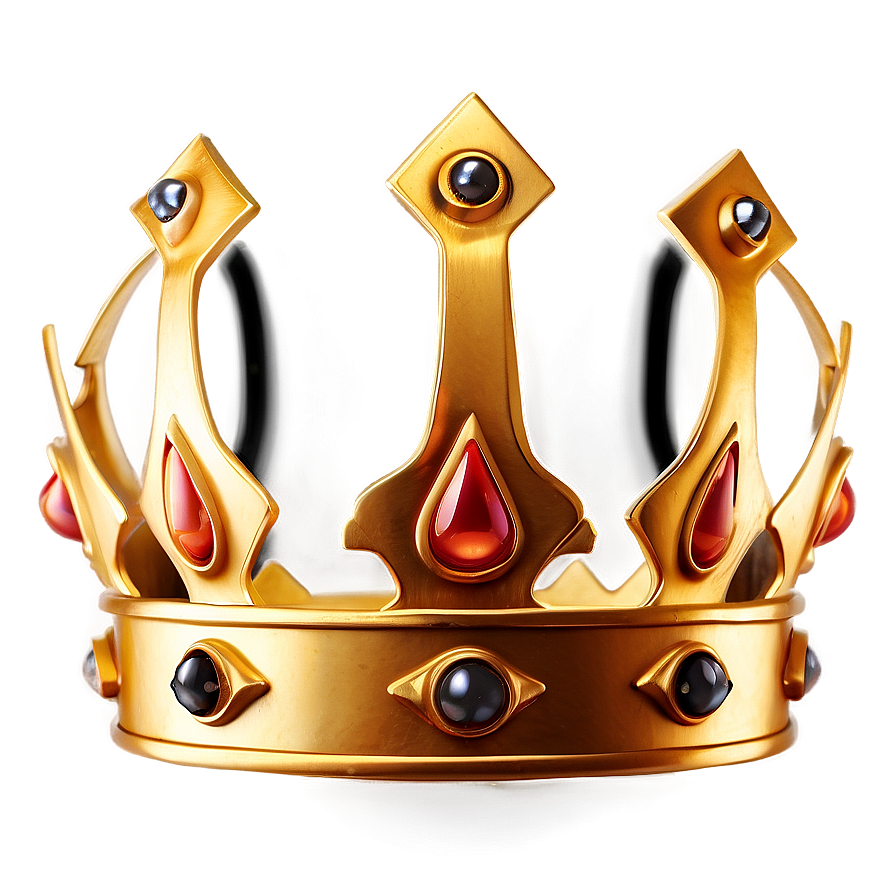 Sleek Golden Crown Png Rqh PNG image