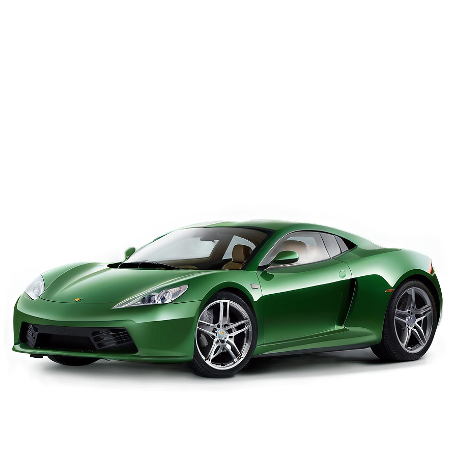 Sleek Green Sports Car Png 05062024 PNG image