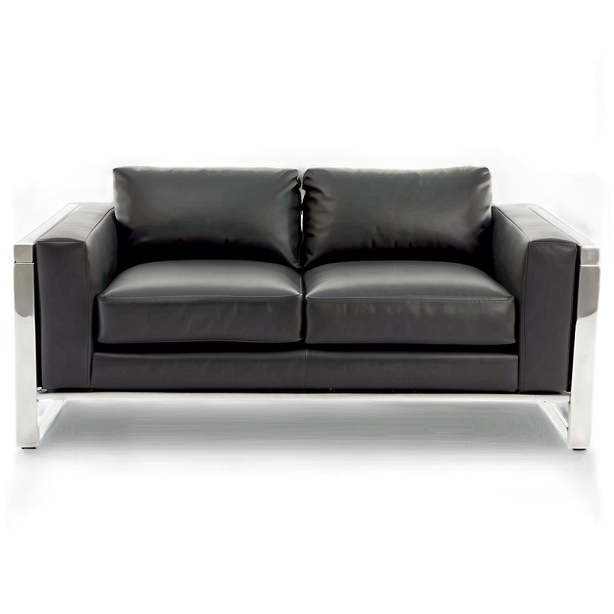 Sleek Metal Frame Couch Png 84 PNG image
