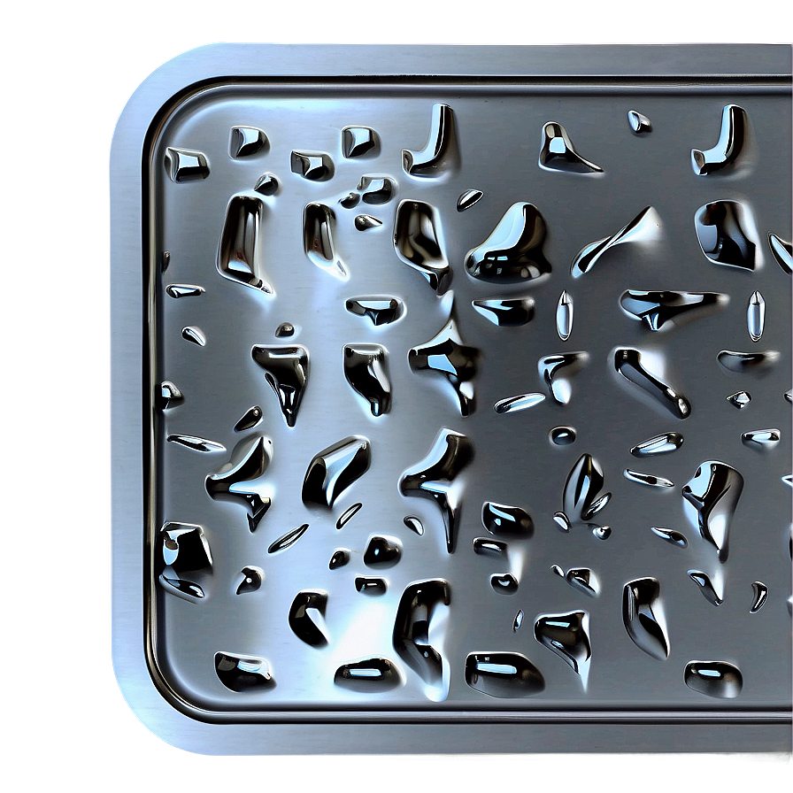 Sleek Metal Plate Finish Png 06272024 PNG image
