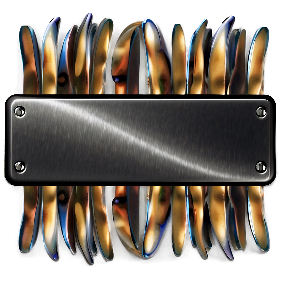 Sleek Metal Plate Finish Png 06272024 PNG image