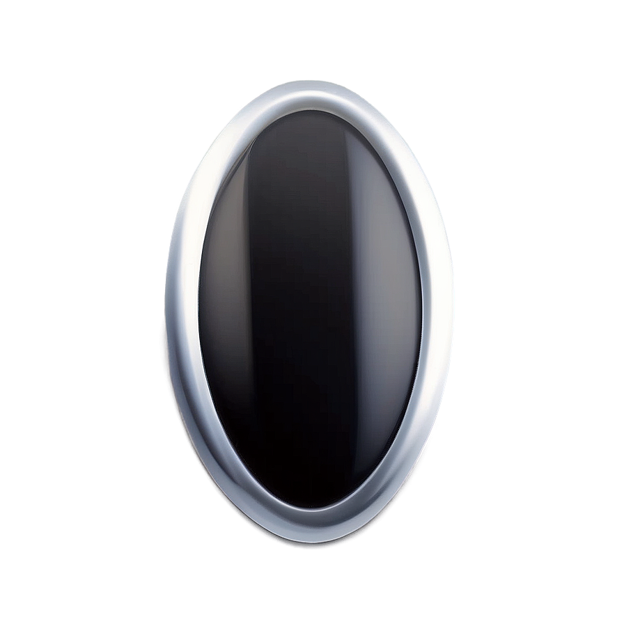 Sleek Oval Icon Png Deu PNG image