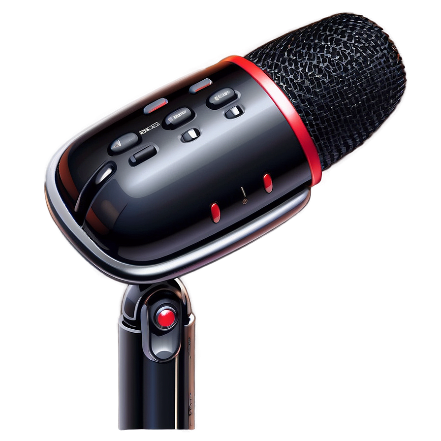 Sleek Podcasting Microphone Design Png 06202024 PNG image