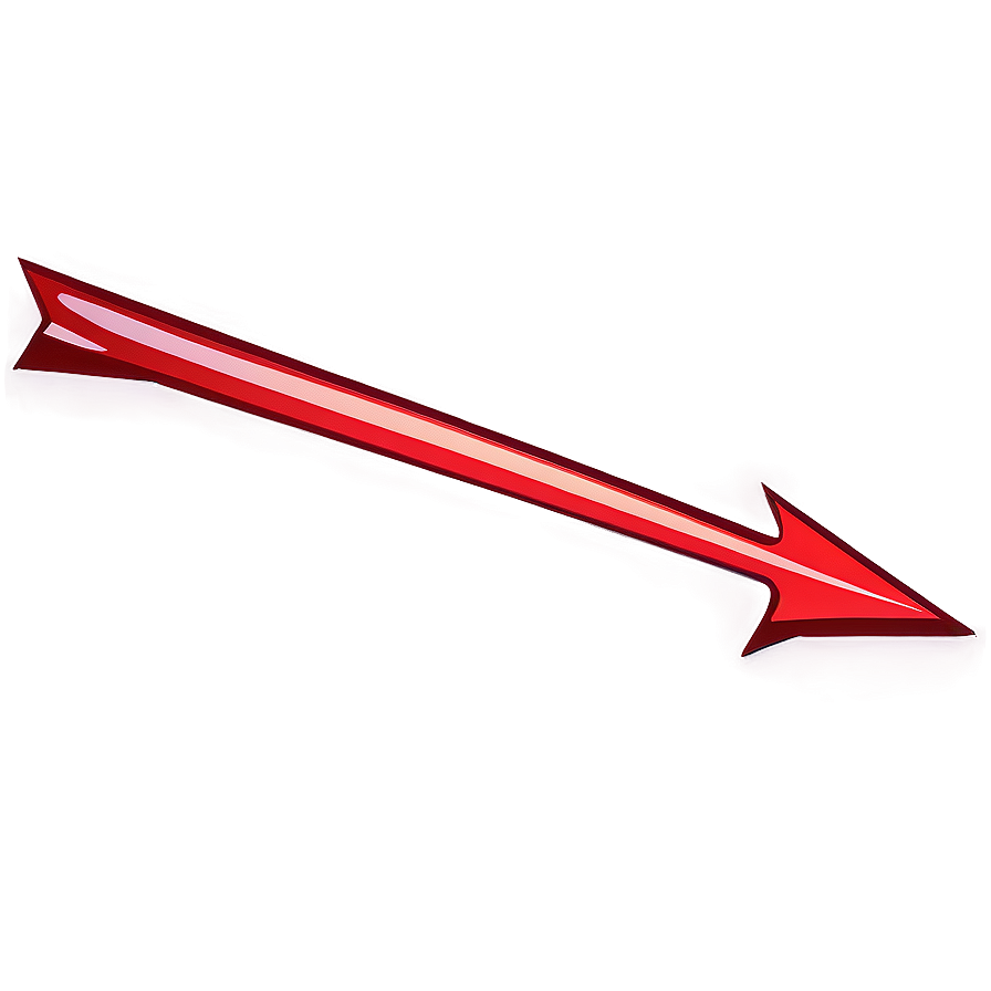 Sleek Red Arrow Transparent Png Mcw28 PNG image