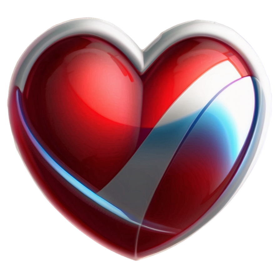 Sleek Red Heart Emoji Png 06262024 PNG image