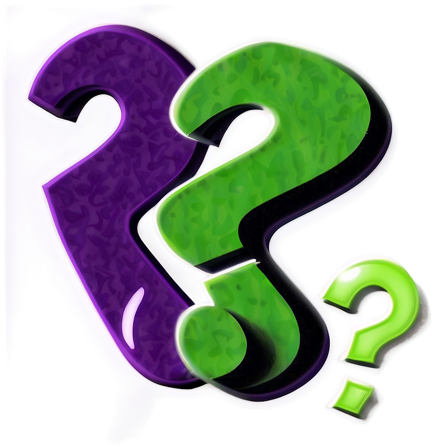 Sleek Riddler Question Mark Png Ssy PNG image