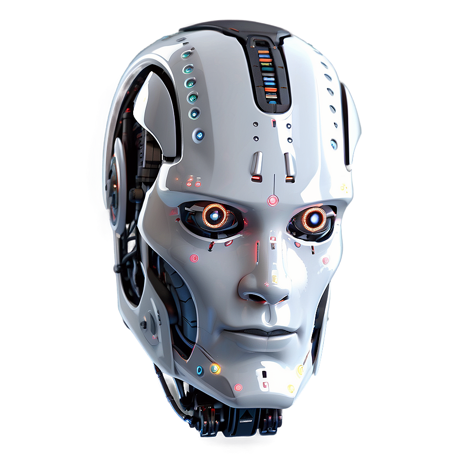 Sleek Robot Head Graphic Png Wol PNG image