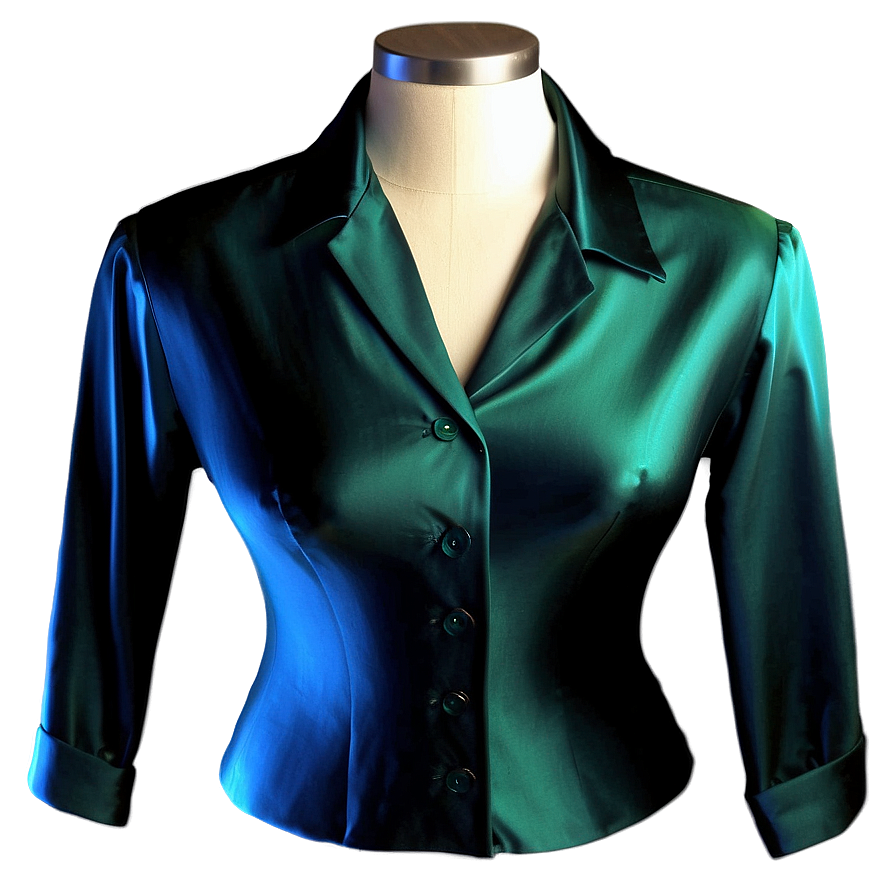 Sleek Silk Blouse Png 06242024 PNG image