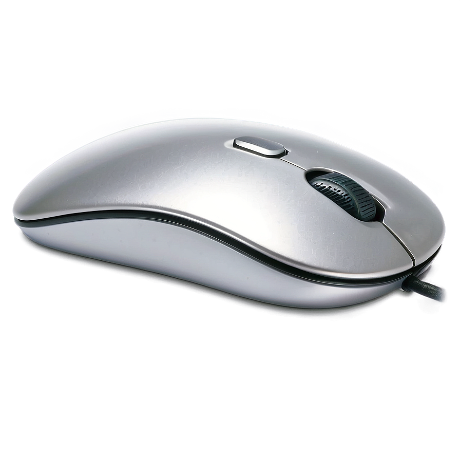 Sleek Silver Mac Mouse Png 06282024 PNG image