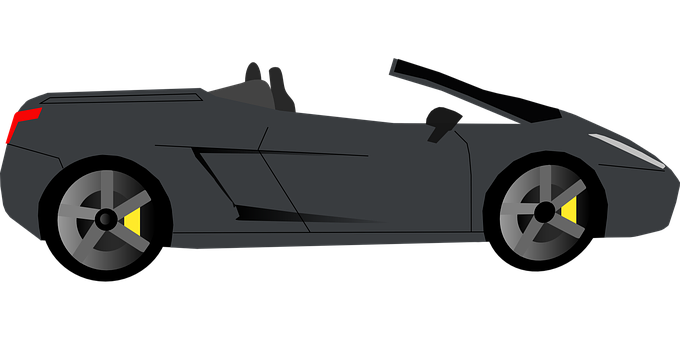 Sleek Sports Car Vector Illustration PNG image