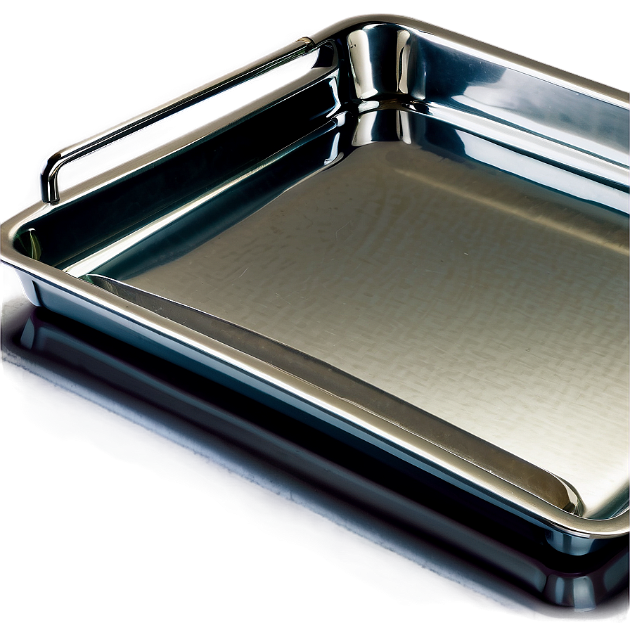 Sleek Stainless Steel Tray Png Xfr PNG image