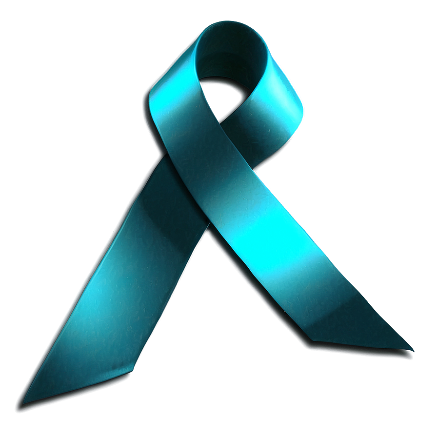 Sleek Teal Ribbon Design Png 52 PNG image