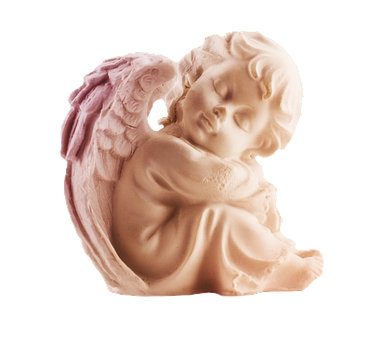 Sleeping Angel Sculpture PNG image