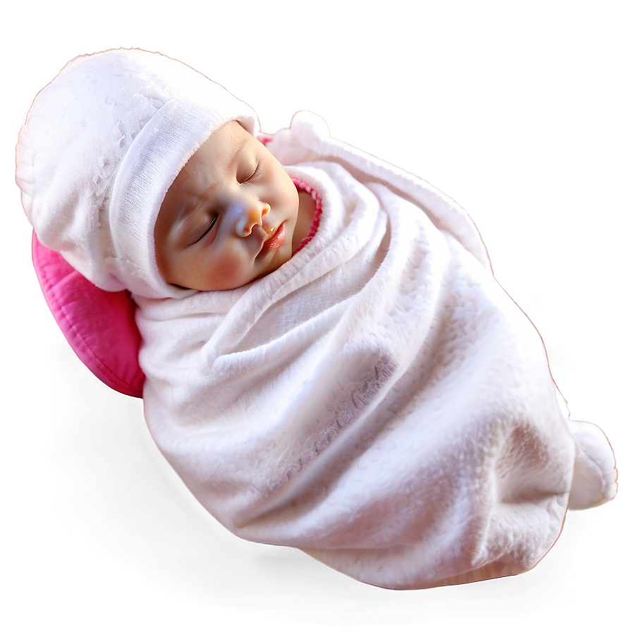 Sleeping Baby Girl Silhouette Png 06122024 PNG image