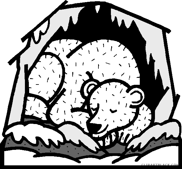 Sleeping Bears Cave Illustration PNG image