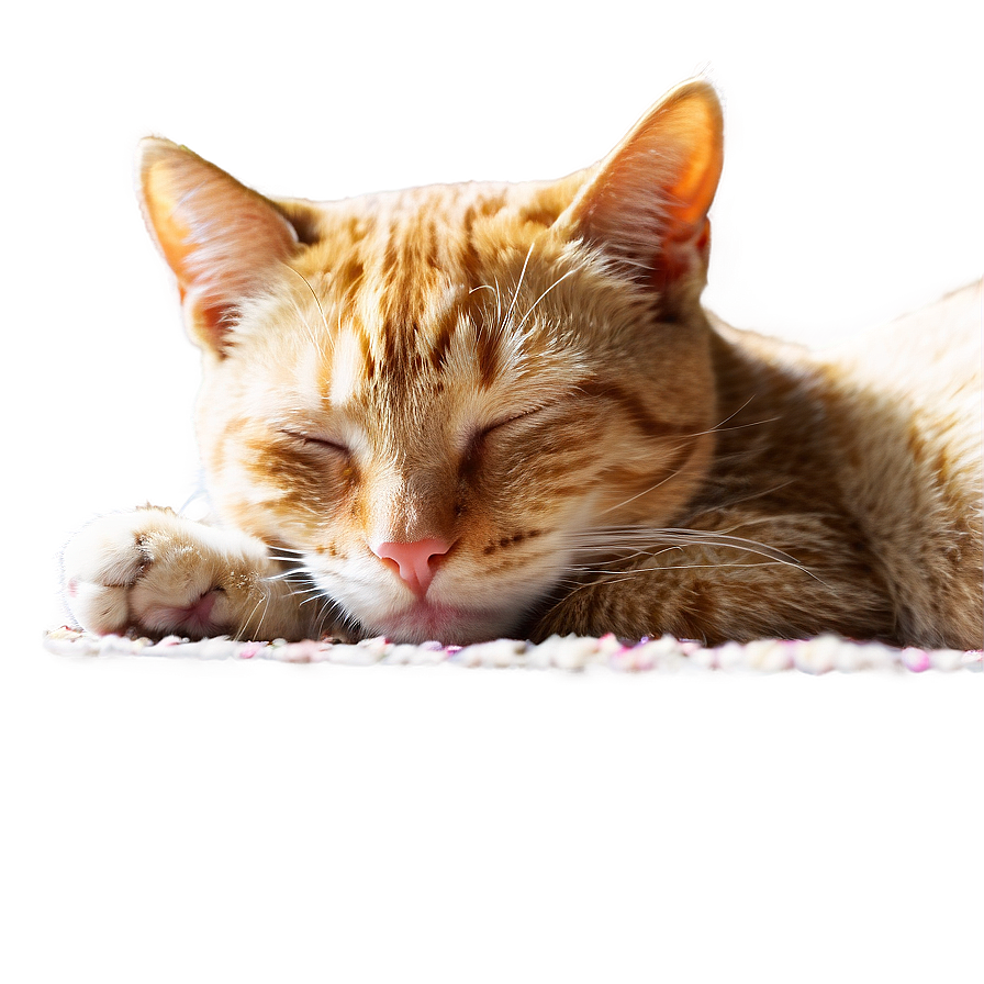 Sleeping Cat Transparent 05252024 PNG image