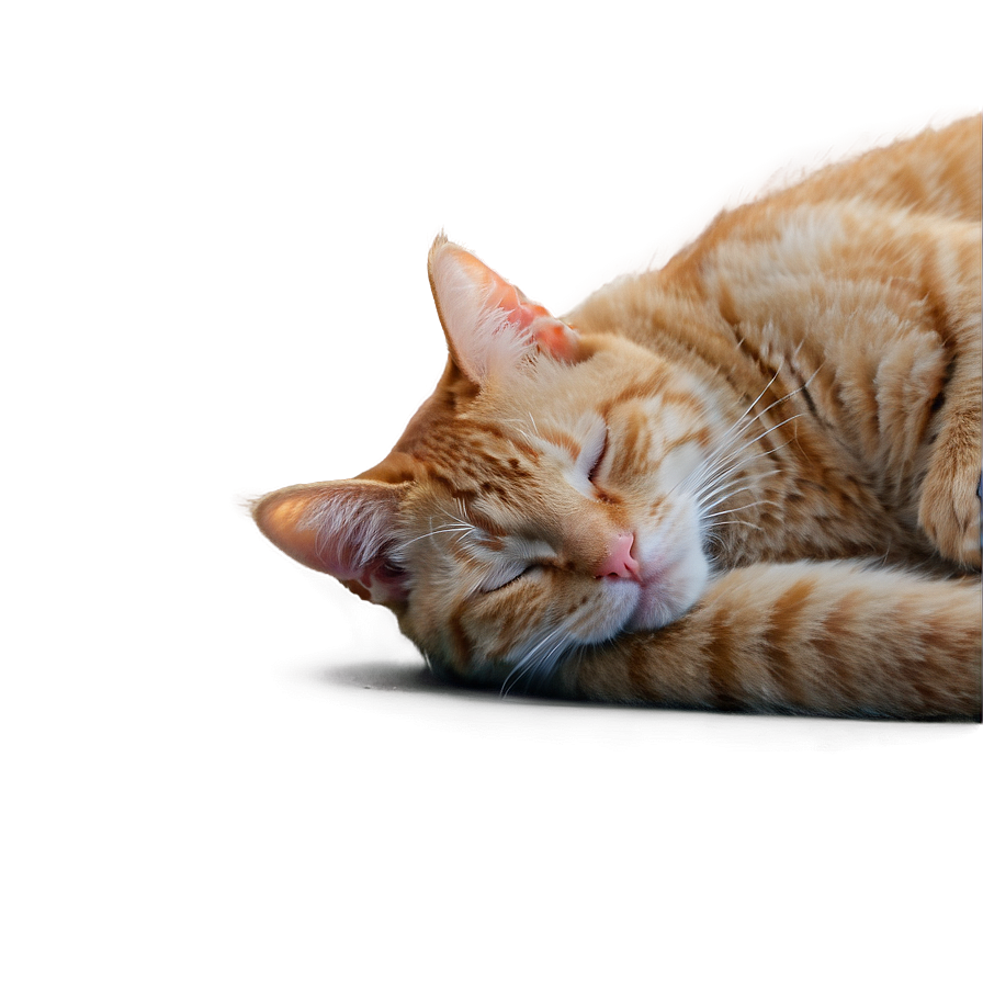 Sleeping Cat Transparent Kpe53 PNG image