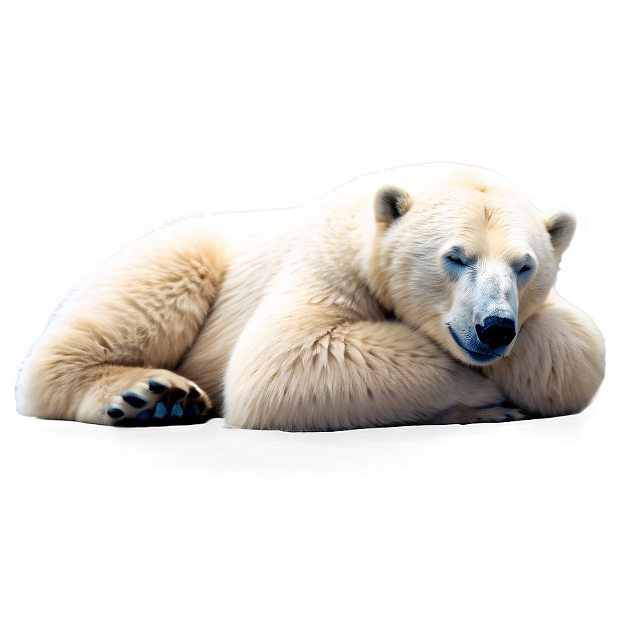 Sleeping Polar Bear Png 3 PNG image