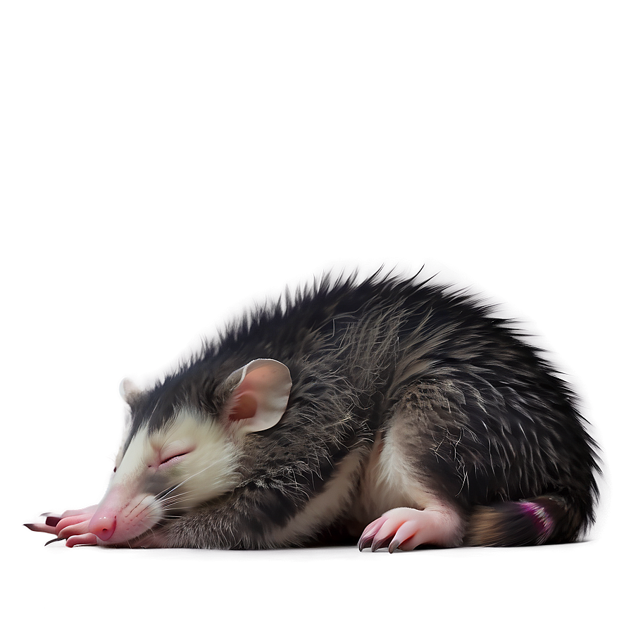 Sleeping Possum Cute Png Ipk16 PNG image