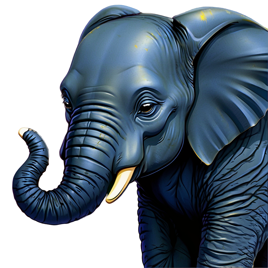 Sleepy Cartoon Elephant Png 70 PNG image