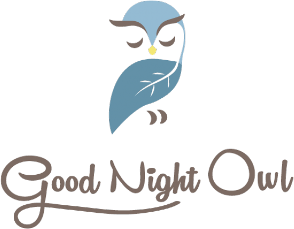 Sleepy Owl Good Night Greeting PNG image