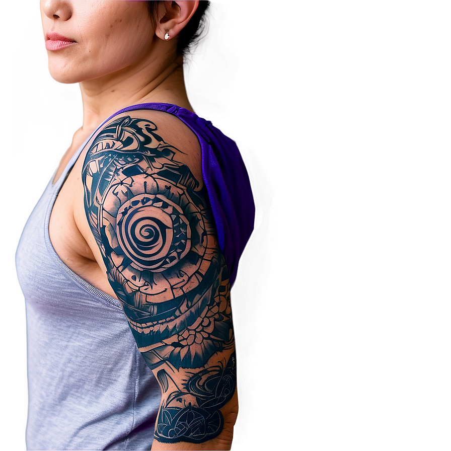 Sleeve Tattoo Mockup Png Ylg71 PNG image