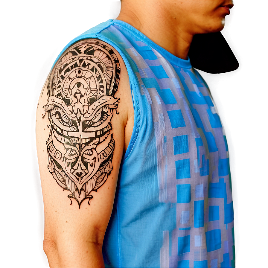 Sleeve Tattoo Outlines Png 56 PNG image