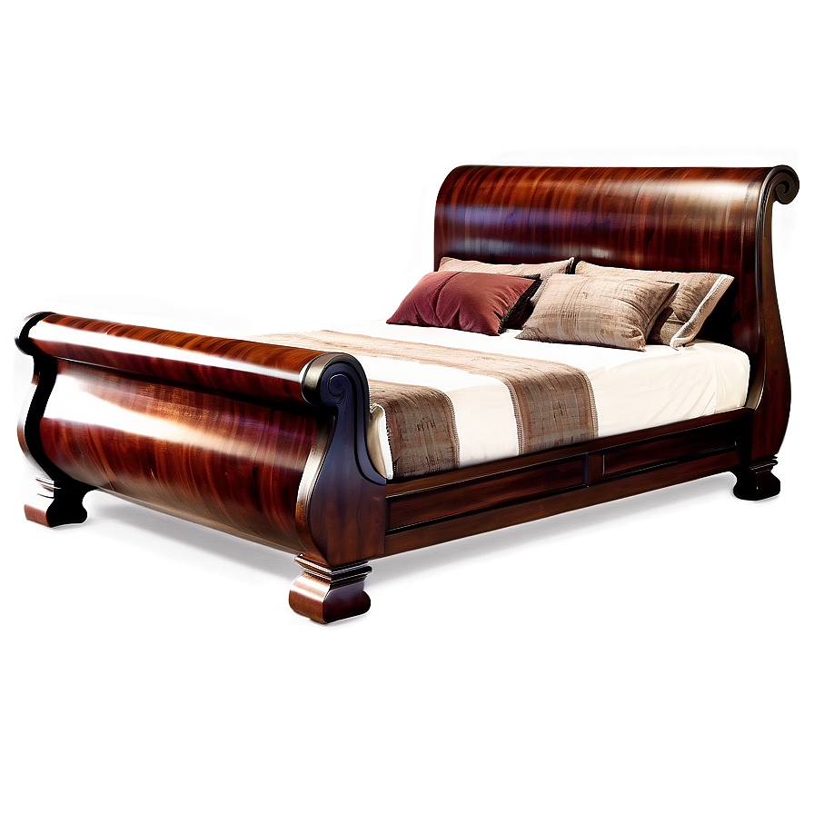 Sleigh Bed Classic Design Png Scl PNG image