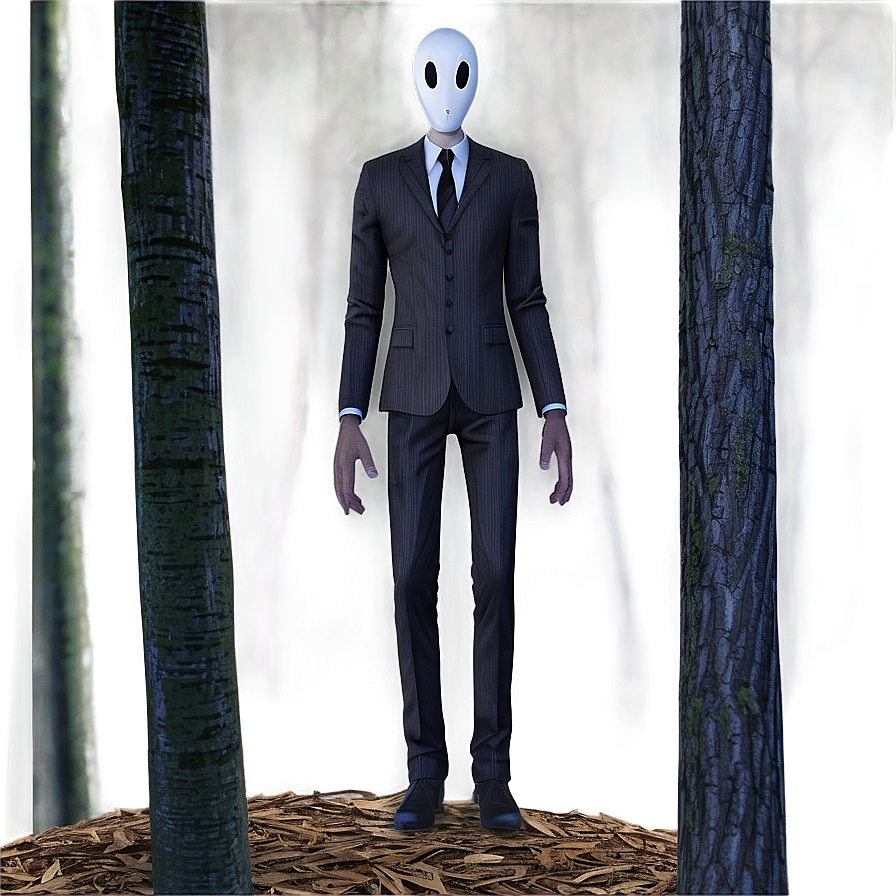 Slender Man In Forest Png Kfk83 PNG image