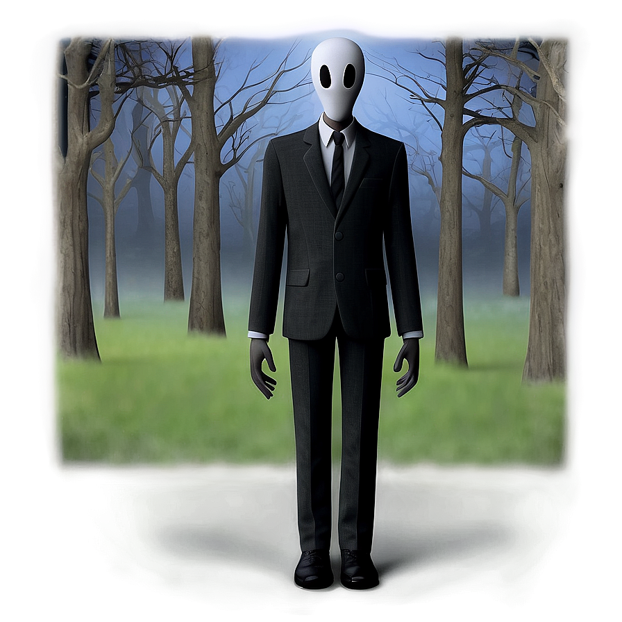 Slender Man In Moonlight Png 05252024 PNG image