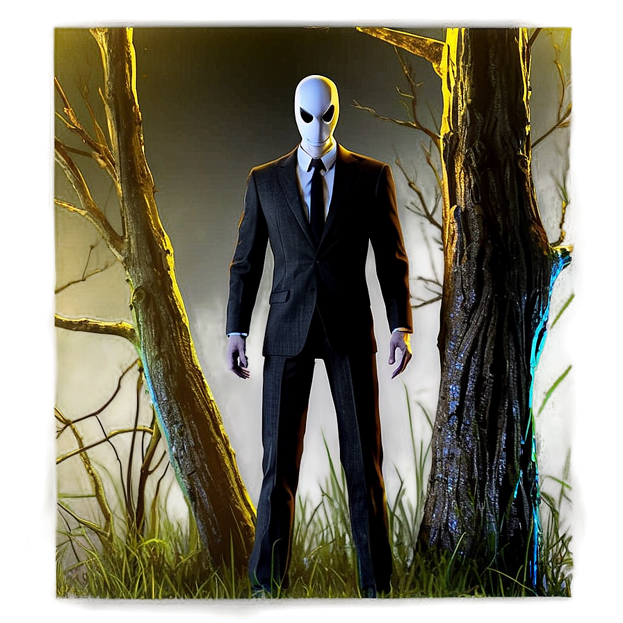 Slender Man In Shadows Png Dgx PNG image