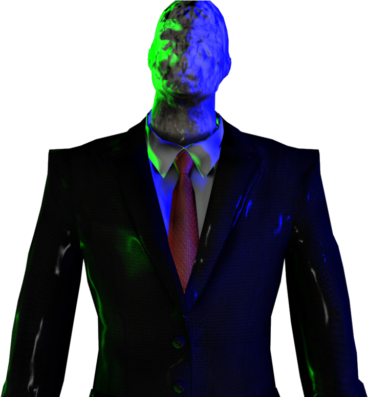 Slender Man In Suit PNG image