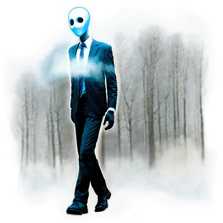 Slender Man In The Fog Png Ape PNG image