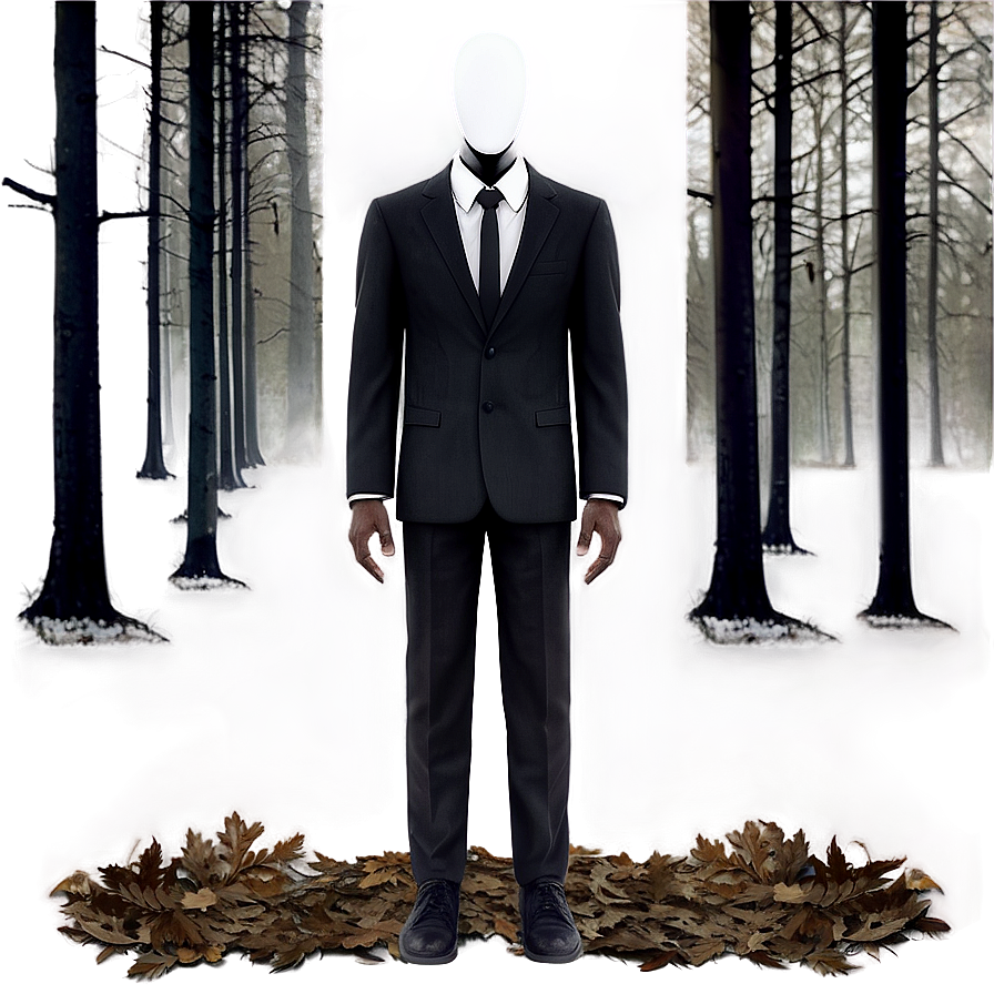 Slender Man In The Woods Png Ola9 PNG image