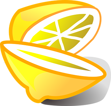 Sliced Lemon Graphic PNG image