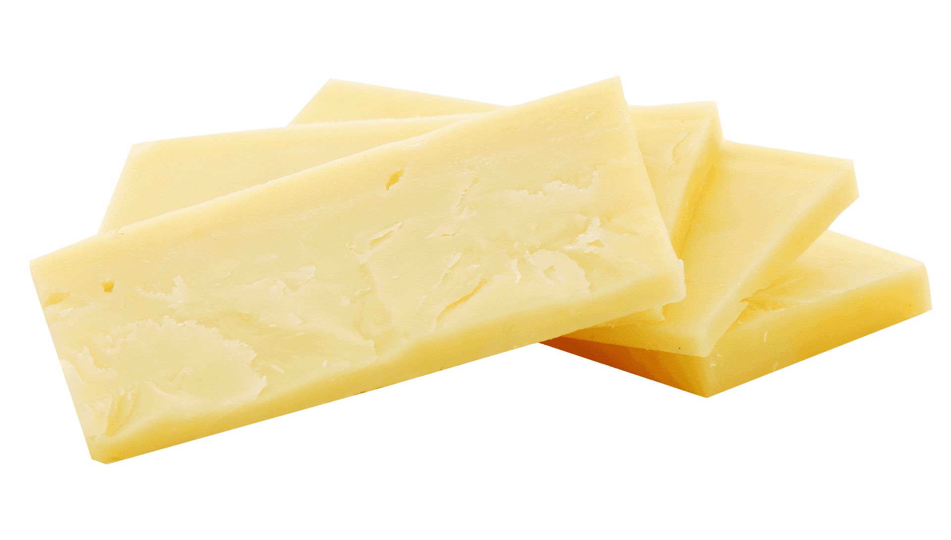 Sliced Semi Hard Cheese Stack PNG image