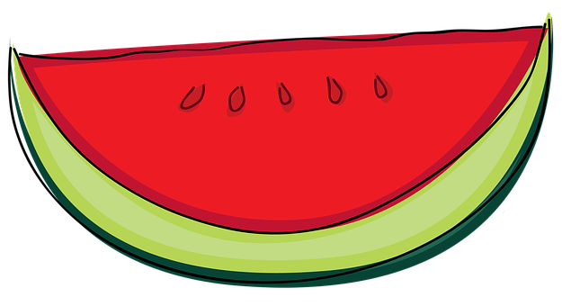 Sliced Watermelon Cartoon PNG image