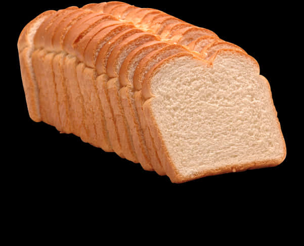 Sliced White Bread Loaf PNG image