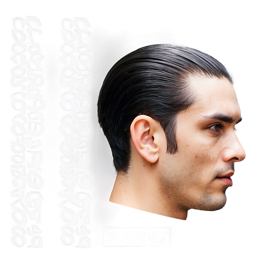 Slicked-back Hair Edges Png 44 PNG image